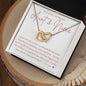 Gift For Niece | Interlocking Heart Necklace - Unbreakable Bond From Aunt