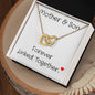 Gift For Mom | Forever Linked Together Interlocking Heart Necklace From Son