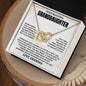 Interlocking Heart Necklace With Message Card