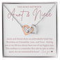 Gift For Niece | Interlocking Heart Necklace - Unbreakable Bond From Aunt