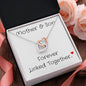 Gift For Mom | Forever Linked Together Interlocking Heart Necklace From Son