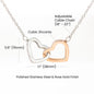 Gift For Granddaughter | Interlocking Heart Necklace - Love You From Grandpa