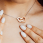 Gift For Granddaughter | Interlocking Heart Necklace - Love You From Grandpa