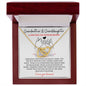Interlocking Heart Necklace With Message Card