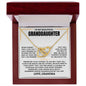 Interlocking Heart Necklace With Message Card