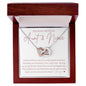 Gift For Niece | Interlocking Heart Necklace - Unbreakable Bond From Aunt