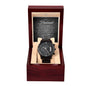 Gift For Husband | Black Chronograph Watch - You For Me Black From Wife