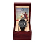 Gift For Dad | Hero Black Chronograph Watch From Daughter
