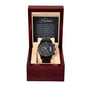 Gift For Husband | Black Chronograph Watch - Fate Diamond | From Wife