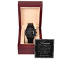 Gift For Husband | Black Chronograph Watch - You For Me Black From Wife