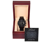 Gift For Husband | Black Chronograph Watch - Fate Diamond | From Wife