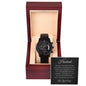 Gift For Husband | Black Chronograph Watch - Fate Black | From Wife