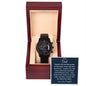 Gift For Dad | Endless Love Black Chronograph Watch From Daughter
