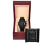 Gift For Husband | Black Chronograph Watch - Missing Piece Black From Wife