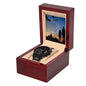 Gift For Dad | Sunset Black Chronograph Watch From Daughter
