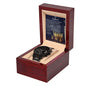 Gift For Husband | Black Chronograph Watch - King Crown