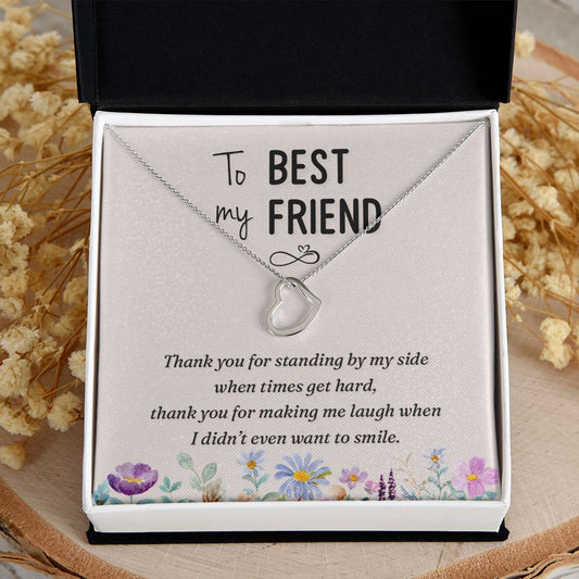 Gift For Best Friend | By My Side
Delicate Heart Necklace