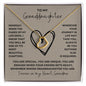 Gift For Granddaughter | Delicate Heart Necklace From Grandma