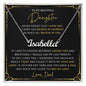 Gift For Daughter | Custom Name Necklace - Last Breath From Dad