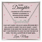 Gift For Daughter | Custom Name Necklace - Closed My Eyes Hearts From Mom