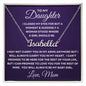 Gift For Daughter | Custom Name Necklace - Baby Girl Purple From Mom