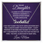 Gift For Daughter | Custom Name Necklace - Closed My Eyes From Mom