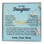 Custom Name Necklace to daughter from mom