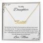 Gift For Daughter | Custom Name Necklace - Find Words From Mom