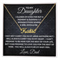 Gift For Daughter | Custom Name Necklace - Closed My Eyes From Dad