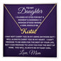 Gift For Daughter | Custom Name Necklace - Closed My Eyes From Mom
