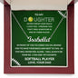 Gift For Daughter | Custom Name Necklace - Softball From Dad