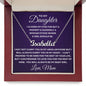 Gift For Daughter | Custom Name Necklace - Closed My Eyes From Mom