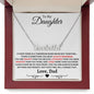 Gift For Daughter | Custom Name Necklace - Braver From Dad