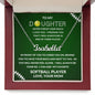 Gift For Daughter | Custom Name Necklace - Softball From Mom
