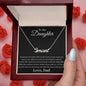 Gift For Daughter | Custom Name Necklace - Find Words From Dad