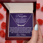 Gift For Daughter | Custom Name Necklace - Closed My Eyes From Mom