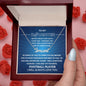 Gift For Daughter | Custom Name Necklace - Football Blue