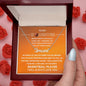 Gift For Daughter | Custom Name Necklace - Basketball Orange