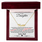 Gift For Daughter | Custom Name Necklace - Braver From Dad