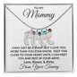 Gift For Mommy To Be | Engraved Custom Baby Feet Necklace with Birthstone