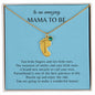 Gift For Mommy To Be | Engraved Custom Baby Feet Necklace with Birthstone