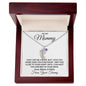 Gift For Mommy To Be | Engraved Custom Baby Feet Necklace with Birthstone