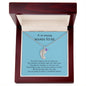Gift For Mommy To Be | Engraved Custom Baby Feet Necklace with Birthstone
