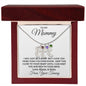 Gift For Mommy To Be | Engraved Custom Baby Feet Necklace with Birthstone