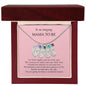 Gift For Mommy To Be | Engraved Custom Baby Feet Necklace with Birthstone