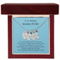 Gift For Mommy To Be | Engraved Custom Baby Feet Necklace with Birthstone