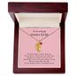 Gift For Mommy To Be | Engraved Custom Baby Feet Necklace with Birthstone