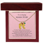 Gift For Mommy To Be | Engraved Custom Baby Feet Necklace with Birthstone