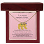 Gift For Mommy To Be | Engraved Custom Baby Feet Necklace with Birthstone