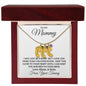 Gift For Mommy To Be | Engraved Custom Baby Feet Necklace with Birthstone